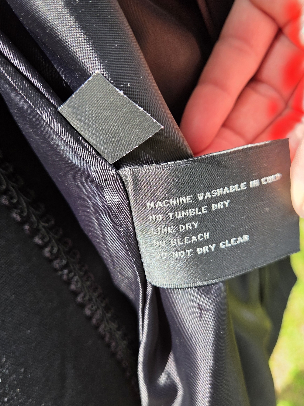 Ellen Tracy Black Belted Trench Coat - Picture 7 of 11